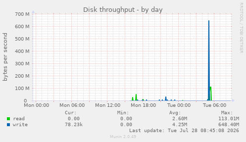 Disk throughput