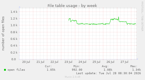File table usage