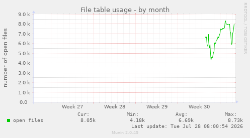 File table usage